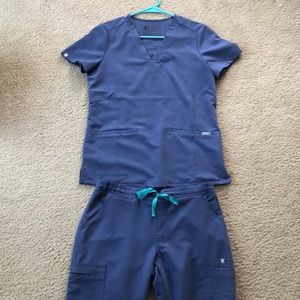 Figs scrubs set big sky color